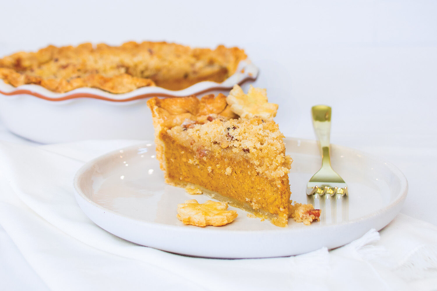 Pumpkin streusel pie